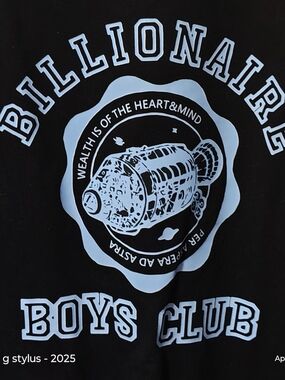 🟡🔥BILLIONAIRE BOYS CLUB-- Graphic Tee - Black & Light Blue, Fits 2x,& 3xl